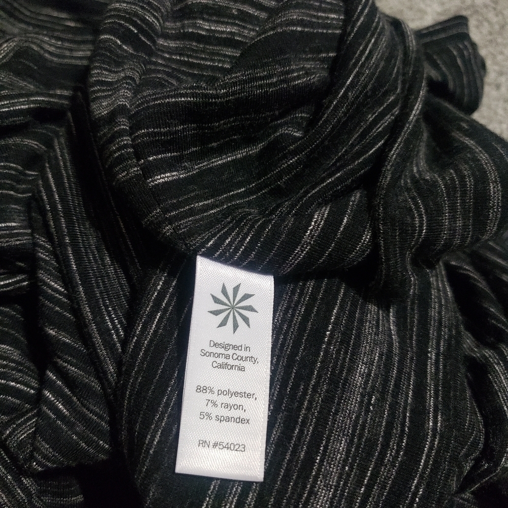 Athleta Avenues Long Sleeve Ruched Dress Mottled Gray Heather Casual Athleisure - Picture 10 of 10